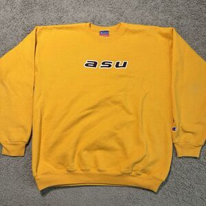 Vintage Champion ASU Arizona State Crewneck Sweatshirt Gold Men’s L Stitched
